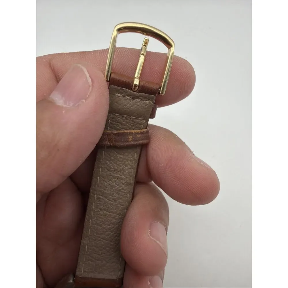 Vintage! Timex Indiglo Watch leather - Circa 1995 37mm New battery - WORKS!